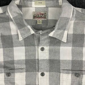 J.Crew Gray Plaid Shirt Slim XL